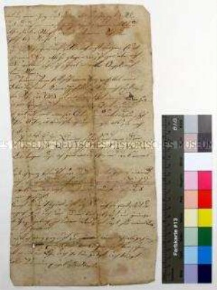 Liebesgedicht von Dieterich Friehe an Christiane Schinkel