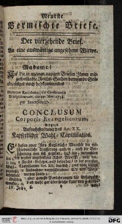 Der vierzehende Brief