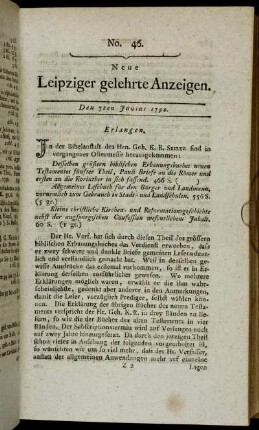 No. 46. Den 7ten Junius 1790.
