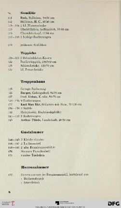 Gemälde (Nr. 111-119)
