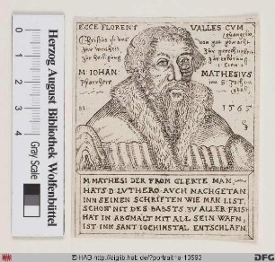Bildnis Johann Mathesius (Matthesius) (I)