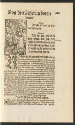 Von den Zehen geboten Gottes.