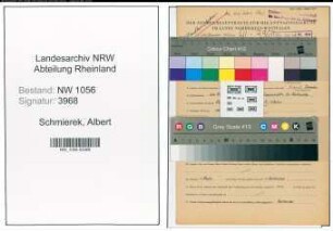Entnazifizierung Albert Schmierek , geb. 22.08.1907 (Beamter)