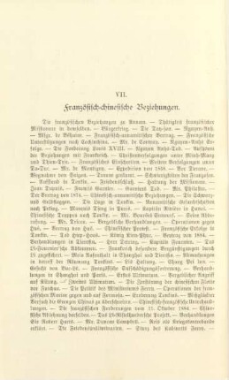 VII. Französisch-chinesische Beziehungen