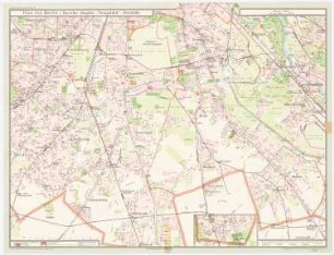 Pläne von Berlin und Umgebung: Steglitz, Tempelhof, Neukölln: Grundriss 1:25000