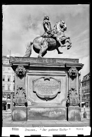 Dresden, Reiterdenkmal August des Starken (Goldener Reiter)