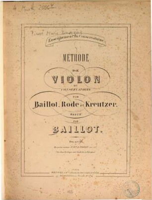 Méthode de violon