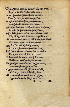 Epicedivm In Fvnere Optimi Pastoris Domini Francisci Longii Senioris