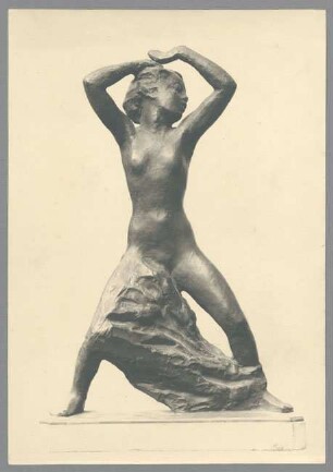 Kleine Amazone mit flacher Plinthe, 1912, Bronze