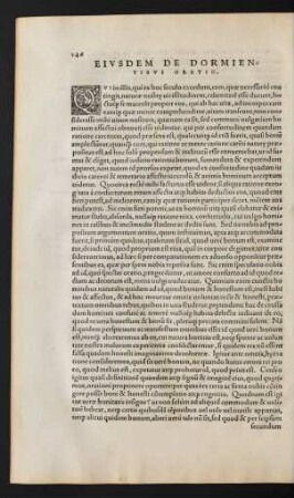 Eiusdem De Dormientibus Oratio.