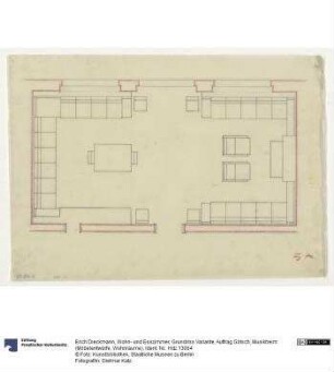 Wohn- und Esszimmer, Grundriss Variante (Auftrag Götsch, Musikheim)