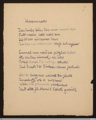 [Die Fibel] - [Handschrift] - Herzensnacht - StGA-George I,0104 : [SW I: H1]; [SW I, S. 22/112]