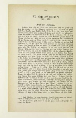 VI. Otto der Große. 936-973