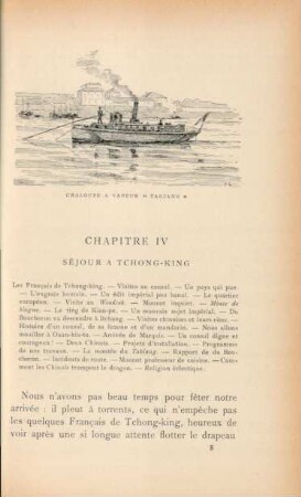 Chapitre IV Séjour à Tchong-King