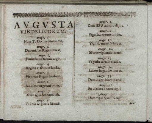 Augusta Vindelicorum.