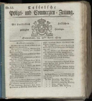 Nr. 35, Sonnabend den 30sten April. 1814