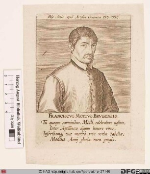 Bildnis Franciscus Modius (eig. Frans de Maulde)