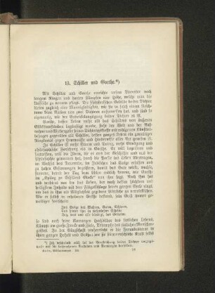 13. Schiller und Goethe.*)