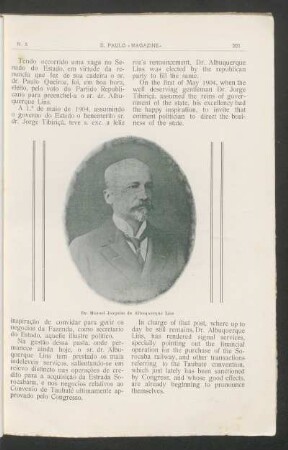 [Fotogravura do] Dr. Manuel Joaquim de Albuquerque Lins