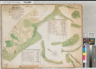 Lützel (Hilchenbach) Dorf und Mark Tafel 2 (Mark) Teilung der Mark 1781 100 Ruten = 15,75 cm 57 x 72,5 kol. Zeichnung Johann Heilmann Jung KSA Nr. 994b