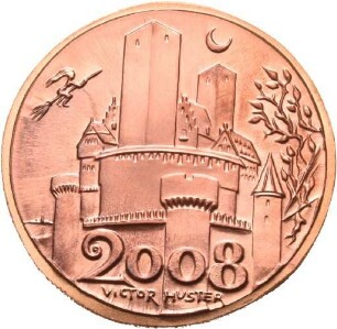 Medaille von Victor Huster auf die Burg Windeck