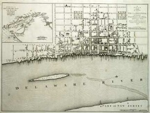 WHK 29 Nordamerikanische Kriege von 1775-1782: Stadtplan von Philadelphia, Hauptstadt von Pennsylvania