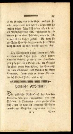 Politische Rechenkunst
