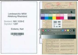 Entnazifizierung Karl Eickens , geb. 17.04.1889 (Beamter)