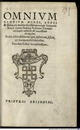 Omnium gentium mores leges et ritus