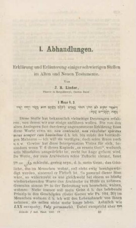 609-632 Erklärung und Erläuterung einiger schwierigen Stellen im Alten und Neuen Testamente