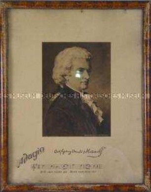Wandschmuck (gerahmt) "Adagio W.A. Mozart"