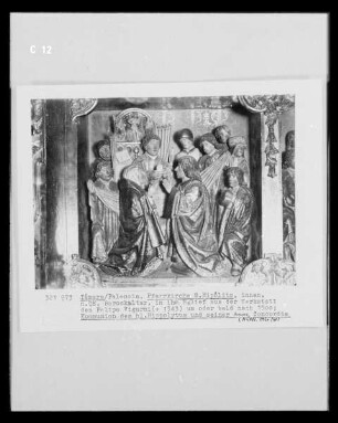 Altarrelief: Kommunion des Heiligen Hippolytus und seiner Amme Concordia