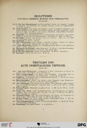 Skulpturen (Nr. 221-229)