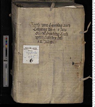 Rezessbuch zu den Sitzungen des Domkapitels von 1545-1552