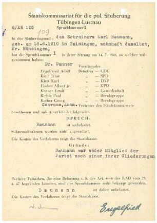 Baumann, Karl