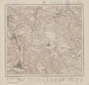 7720 (alte Nr.: 133, 3649) Ebingen. (Württ.) Burladingen. (Preuß.), Topographische Karte des Königreichs Württemberg im Maßstab 1:25000
