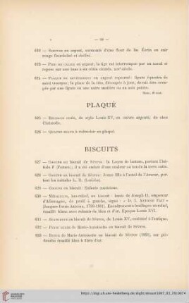 Biscuits (Nr. 627 - 642)