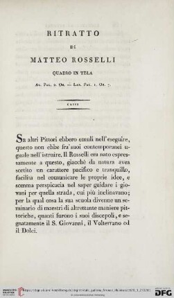 Ritratto di Matteo Rosselli