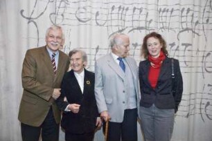 Übergabe und Präsentation der Filmdokumentation "Der Wiederaufbau der Dresdner Frauenkirche - die weltweit wirkende Bürgerinitiative" von Ernst Hirsch im Vortragssaal der Sächsischen Landesbibliothek - Staats- und Universitätsbibliothek Dresden