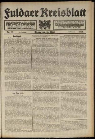 Ausgabe vom Montag, den 10. März 1913.