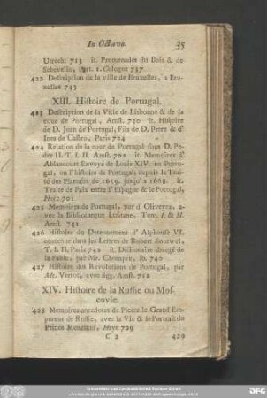 XIV. Histoire de la Russie ou Moscovie.