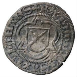 Münze, 1/2 Groschen (Schwertgroschen), 1492