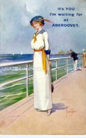 Grußkarte aus dem Seebad Aberdovey