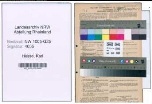 Entnazifizierung Karl Hesse , geb. 04.09.1863 (Haendler)