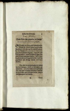 Titul. XXVI. Vom Aidt für geverde zu Latein Iuramentum calumniae genandt