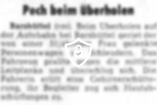 Pech beim Überholen