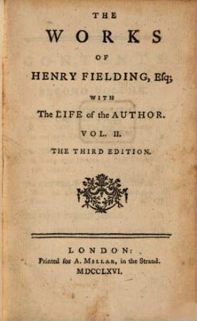 The works of Henry Fielding : with the life of the author ; in twelve volumes. 2