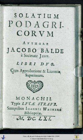 Solatium Podagricorvm : Libri Duo