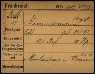 Zimmermann, August - Heinrich