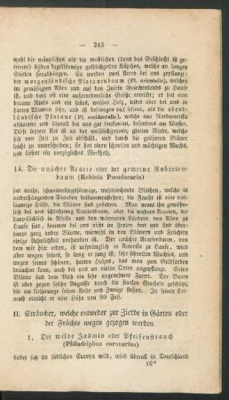 B. II. Straeucher, welche entweder zur Zierde in Gaerten, [...].